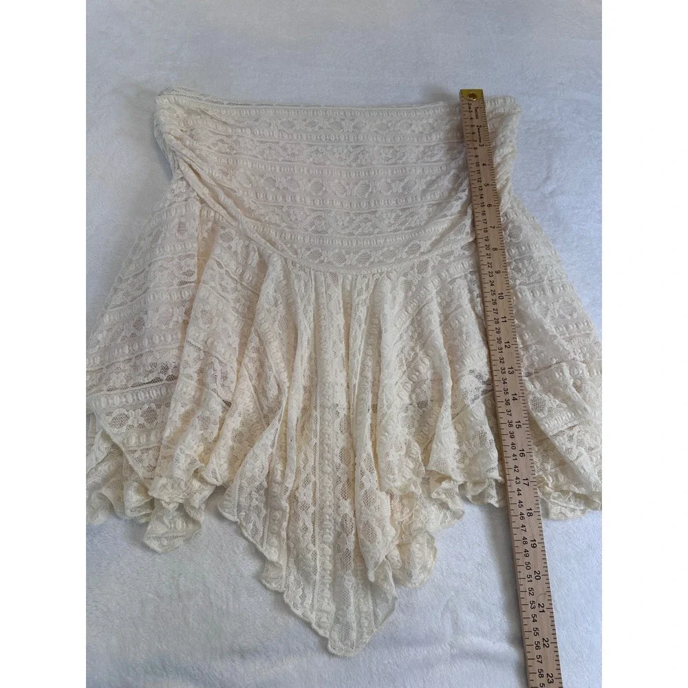 Fairycore Princess Polly Lifas Lace mini skirt cream size 12 - Picture 8 of 8